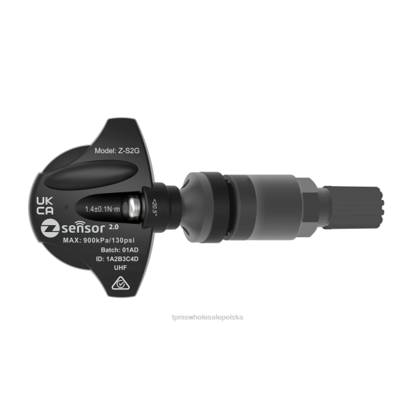 TJ4D53 holden oe zamiennik czujnika tpms - oe p/n 95712232, 13598773 częstotliwość 433 MHz TPMS sensor replacement - metalowy trzpień zaworu - ciemnoszary
